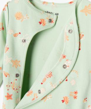 Pyjama dors-bien à motifs marins bébé fille vue2 - GEMO 4G BEBE - GEMO