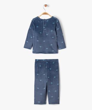 Pyjama en velours 2 pièces à motifs ourson bébé garçon vue3 - GEMO(BB COUCHE) - GEMO