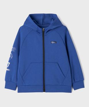 Sweat de sport zippé à capuche garçon vue1 - GEMO (ENFANT) - GEMO