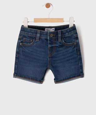 Bermuda en jean extensible bébé fille vue1 - GEMO 4G BEBE - GEMO
