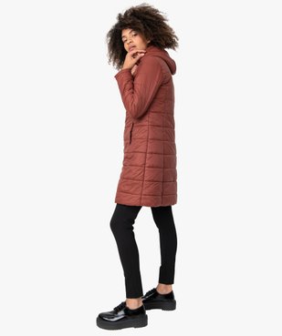 Manteau femme matelassé avec capuche vue1 - GEMO(FEMME PAP) - GEMO