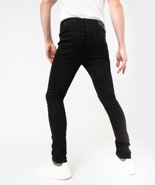 Jean homme skinny taille haute en coton stretch vue3 - GEMO 4G HOMME - GEMO