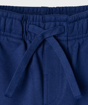 Bermuda en maille coupe cargo garçon vue2 - GEMO (ENFANT) - GEMO