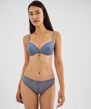 Soutien-gorge corbeille en dentelle à armatures vue3 - GEMO(HOMWR FEM) - GEMO