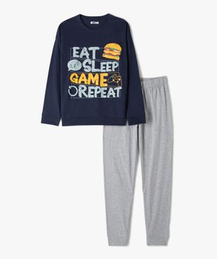 Pyjama garçon bicolore spécial gamer vue1 - GEMO (JUNIOR) - GEMO