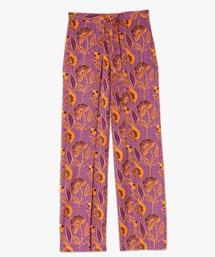 Pantalon large et fluide à motifs femme vue4 - GEMO(FEMME PAP) - GEMO