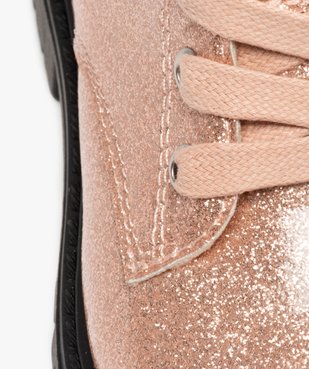 Boots fille style rock vernies à lacets et zip vue6 - GEMO(BEBE DEBT) - GEMO