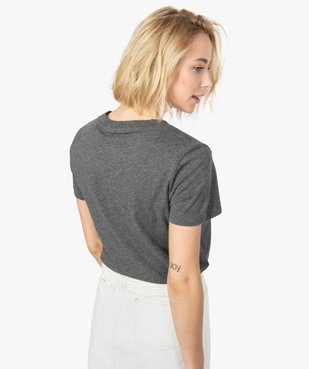 Tee-shirt femme à manches courtes et imprimé - Adidas vue3 - ADIDAS - GEMO