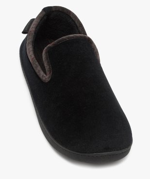 Chaussons homme pantoufles en velours - Isotoner Dessus velours ras vue5 - ISOTONER - Nikesneakers