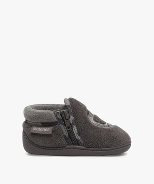 Chaussons bébé garçon semi-montants zippés - Isotoner vue1 - ISOTONER - GEMO