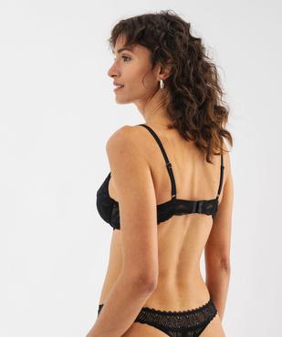Soutien-gorge corbeille en dentelle à bonnets souples vue3 - GEMO(HOMWR FEM) - GEMO