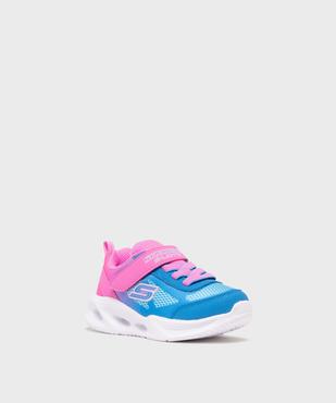 Baskets basses souples en mesh à semelle lumineuse fille - Skechers vue2 - SKECHERS - GEMO