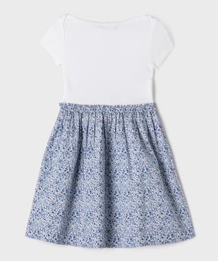 Robe bi-matières à manches courtes fille - LuluCastagnette vue5 - LULUCASTAGNETTE - GEMO