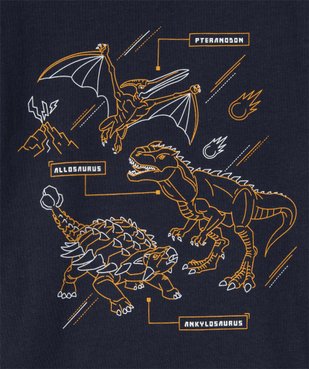 Tee-shirt garçon à manches longues avec motif XXL sur l’avant vue3 - GEMO (ENFANT) - GEMO