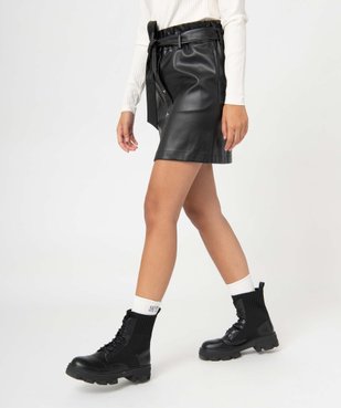 Jupe femme avec taille froncée et boutons fantaisie vue1 - GEMO(FEMME PAP) - GEMO