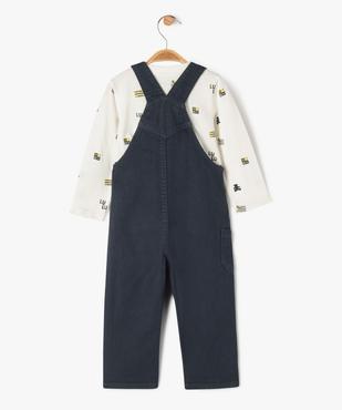 Ensemble 2 pièces salopette et tee-shirt bébé garçon - LuluCastagnette vue3 - LULUCASTAGNETTE - GEMO