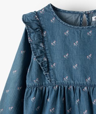 Chemise fille en chambray à motifs fleuris vue2 - Nikesneakers (ENFANT) - Nikesneakers