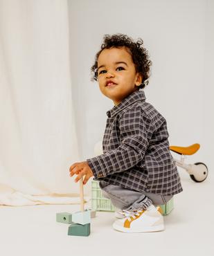 Chemise à carreaux en matière extensible bébé garçon vue1 - GEMO(BEBE DEBT) - GEMO