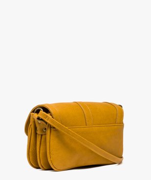 Sac femme forme besace multirangement avec breloque pompon vue2 - GEMO (ACCESS) - GEMO
