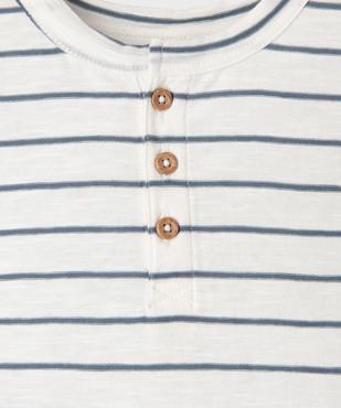 Tee-shirt manches courtes à rayures bébé garçon  vue2 - GEMO 4G BEBE - GEMO