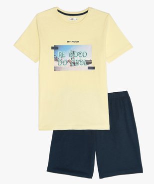 Pyjashort garçon avec photo et inscription sur l’avant vue1 - GEMO (JUNIOR) - GEMO