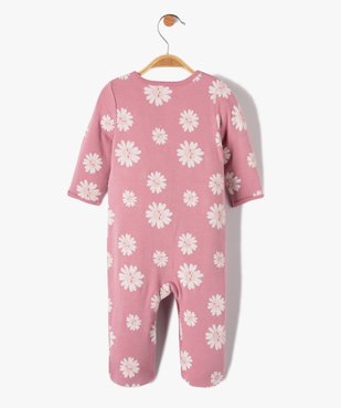 Pyjama bébé dors-bien à ouverture ventrale et imprimé fleuri vue3 - GEMO(BB COUCHE) - GEMO