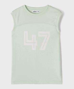 Débardeur de sport en mesh et jersey garçon vue1 - GEMO 4G GARCON - GEMO