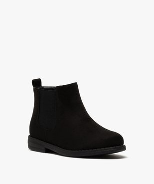 Boots fille style chelsea en suédine unie vue2 - GEMO (ENFANT) - GEMO