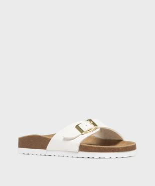 Mules 1 bride à boucle et semelle intérieure cuir femme - Valentina Baldano vue2 - VALENTINA BALDA - GEMO