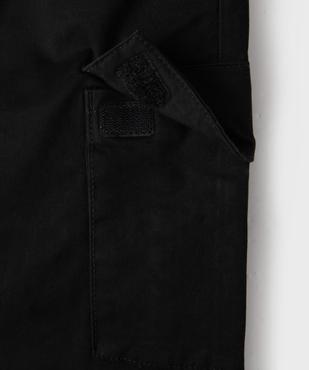 Pantalon cargo jogger en coton stretch à taille élastiquée garçon vue3 - GEMO (JUNIOR) - GEMO