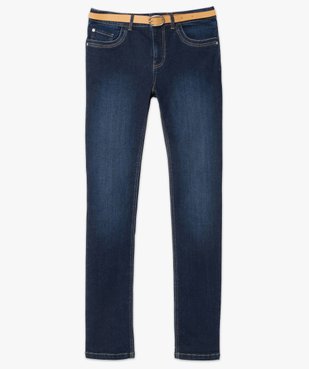 Jean femme regular taille normale brut avec ceinture vue4 - GEMO(FEMME PAP) - GEMO