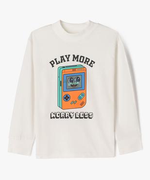 Tee-shirt manches longues imprimé jeu vidéo garçon vue2 - GEMO 4G GARCON - GEMO