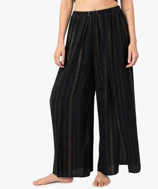 Pantalon de plage femme ouvert sur l’avant vue1 - GEMO 4G FEMME - GEMO