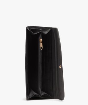 Portefeuille femme verni à motifs fleurs vue2 - GEMO (ACCESS) - GEMO