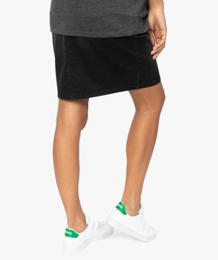 Jupe de grossesse en denim avec bandeau extensible vue3 - GEMO (MATER) - GEMO