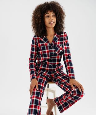 Pyjama à motif tartan femme - LuluCastagnette vue4 - LULUCASTAGNETTE - GEMO