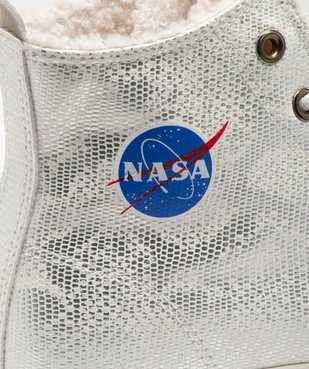 Baskets femme montantes à motifs fourrées Sherpa - Nasa vue6 - NASA - GEMO