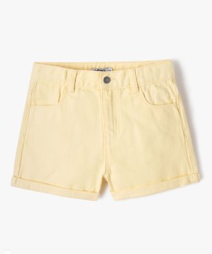 Short en denim taille haute fille vue1 - GEMO 4G FILLE - GEMO