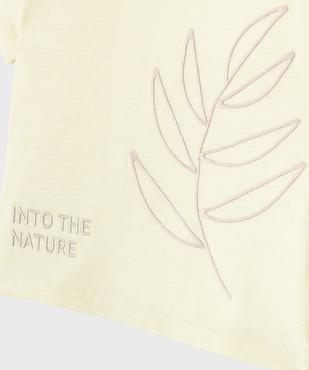 Tee-shirt manches courtes avec motif brodé bébé garçon vue2 - GEMO(BEBE DEBT) - GEMO