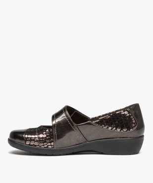Chaussures confort femme en matière scintillante vue3 - GEMO (CONFORT) - GEMO