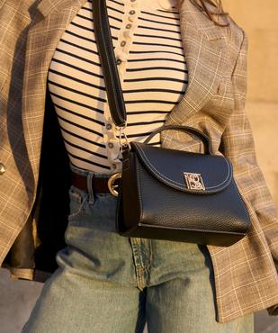 Sac à main grainé petit format femme vue5 - BESTINI - GEMO