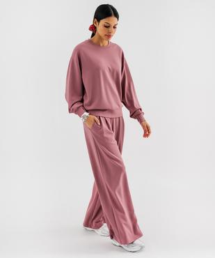 Pantalon de jogging large en modal doux femme vue5 - GEMO 4G FEMME - GEMO