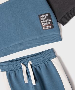 Ensemble 2 pièces sweat + jogging bébé garçon vue2 - GEMO 4G BEBE - GEMO