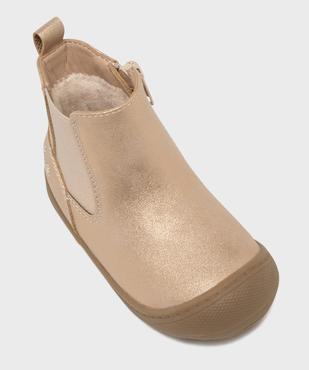 Boot métallisés façon Chelsea bébé fille - LuluCastagnette vue5 - LULUCASTAGNETTE - GEMO