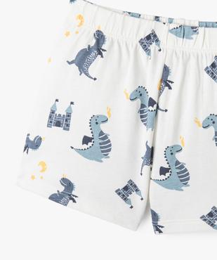 Pyjashort 2 pièces avec motifs dragons bébé garçon vue3 - GEMO 4G BEBE - GEMO