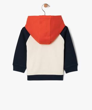 Sweat à capuche et poche kangourou facile à enfiler bébé garçon vue3 - GEMO(BEBE DEBT) - GEMO