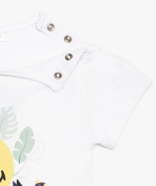 Ensemble fille (2 pièces) : short + tee-shirt - SmileyWorld vue3 - SMILEY - GEMO