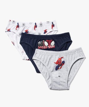 Slips garçon à motif Spiderman (lot de 3) 100% coton biologique vue1 - SPIDERMAN - GEMO