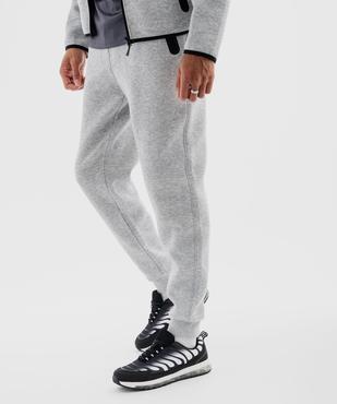 Pantalon de jogging avec poches zippées homme vue2 - GEMO (HOMME) - GEMO