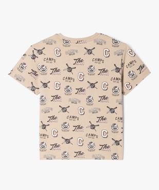 Tee-shirt imprimé style campus garçon vue3 - CAMPS - GEMO